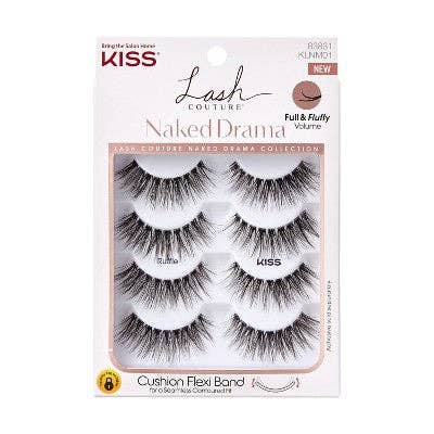 KISS Products Lash Couture Naked Drama Valse Wimpers Ruffle 4st - Onvolmaakte Doos voor wholesale door This is Beauty