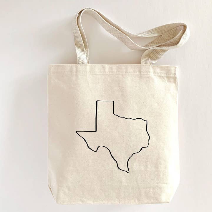 Borsa Personalizzata con Contorno del Texas: Regalo di Benvenuto Personalizzato per la vendita all'ingrosso da parte di MEGranger Totes