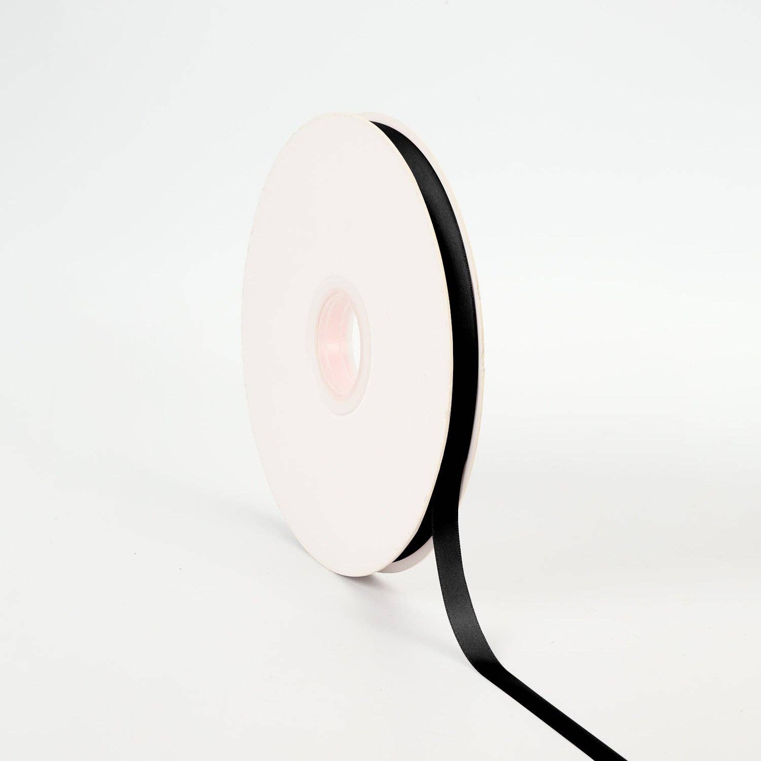 LA Ribbons Wholesale - Wholesale Linten - Dubbelzijdig satijnen lint | Zwart (030)0