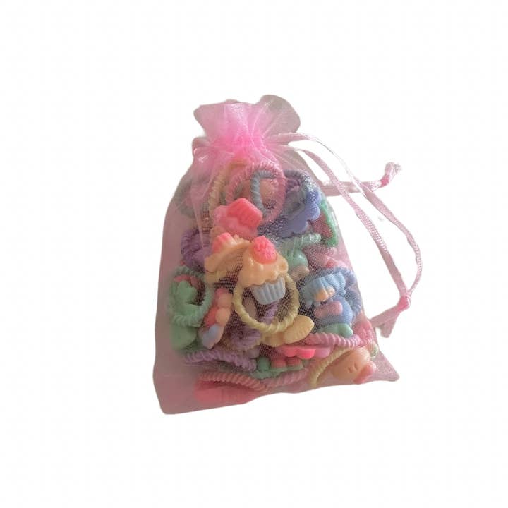 30 x Mini cute hair ties for wholesale by Poppet Locks