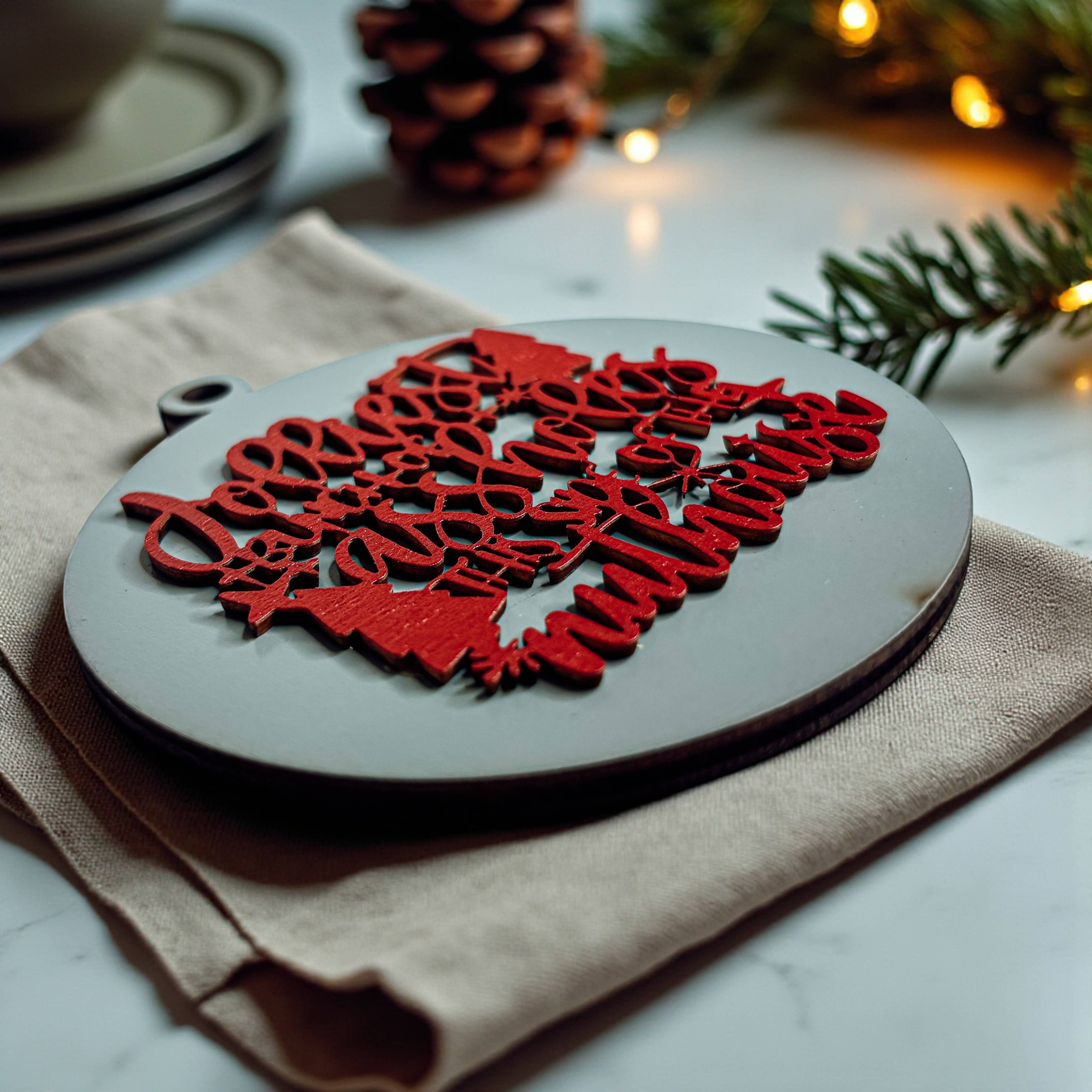 Gia Roma - Wholesale Ornament - Hanging Christmas Decor + Handmade Wooden Ornament Funny149