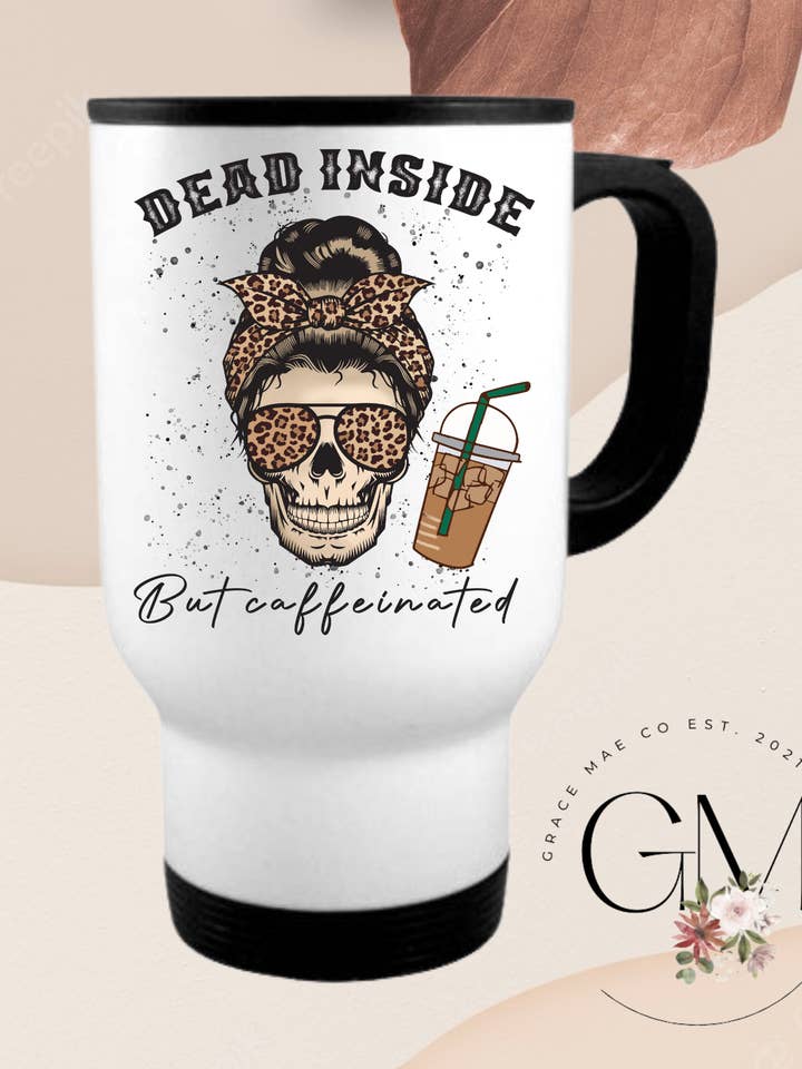 Stainless steel travel mug Sublimation Blanks 14oz for wholesale by Gracie Mae Co