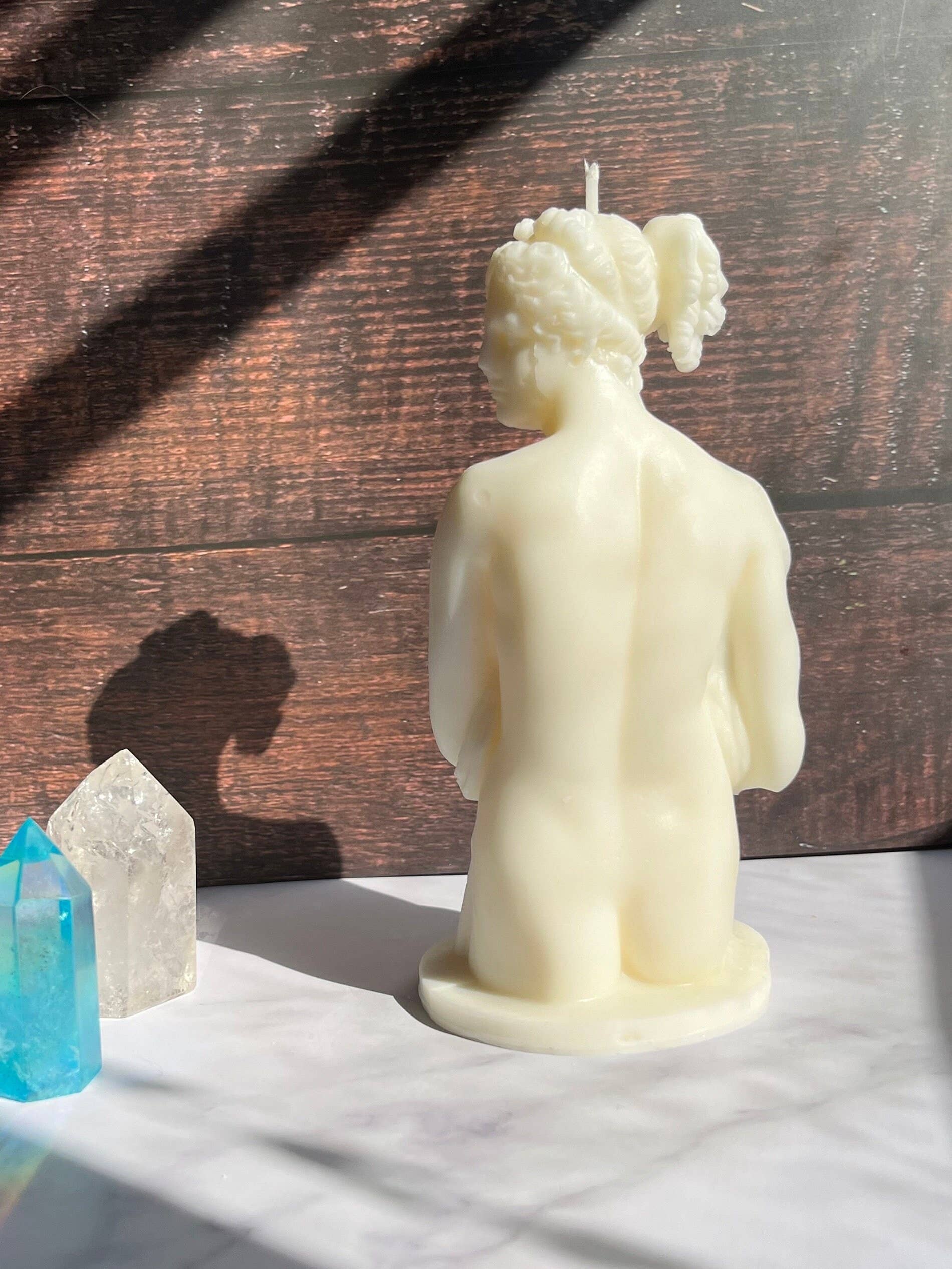 Beauty and the Moon – wholesale Novelty candle – 6.5 Inch Goddess Candle | Naked Female Body Candle4