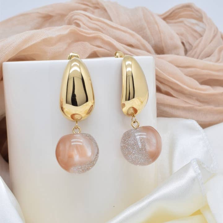 Kapyco - Wholesale Dangle Earrings - Stainless steel earrings - BO100387OR-BE0