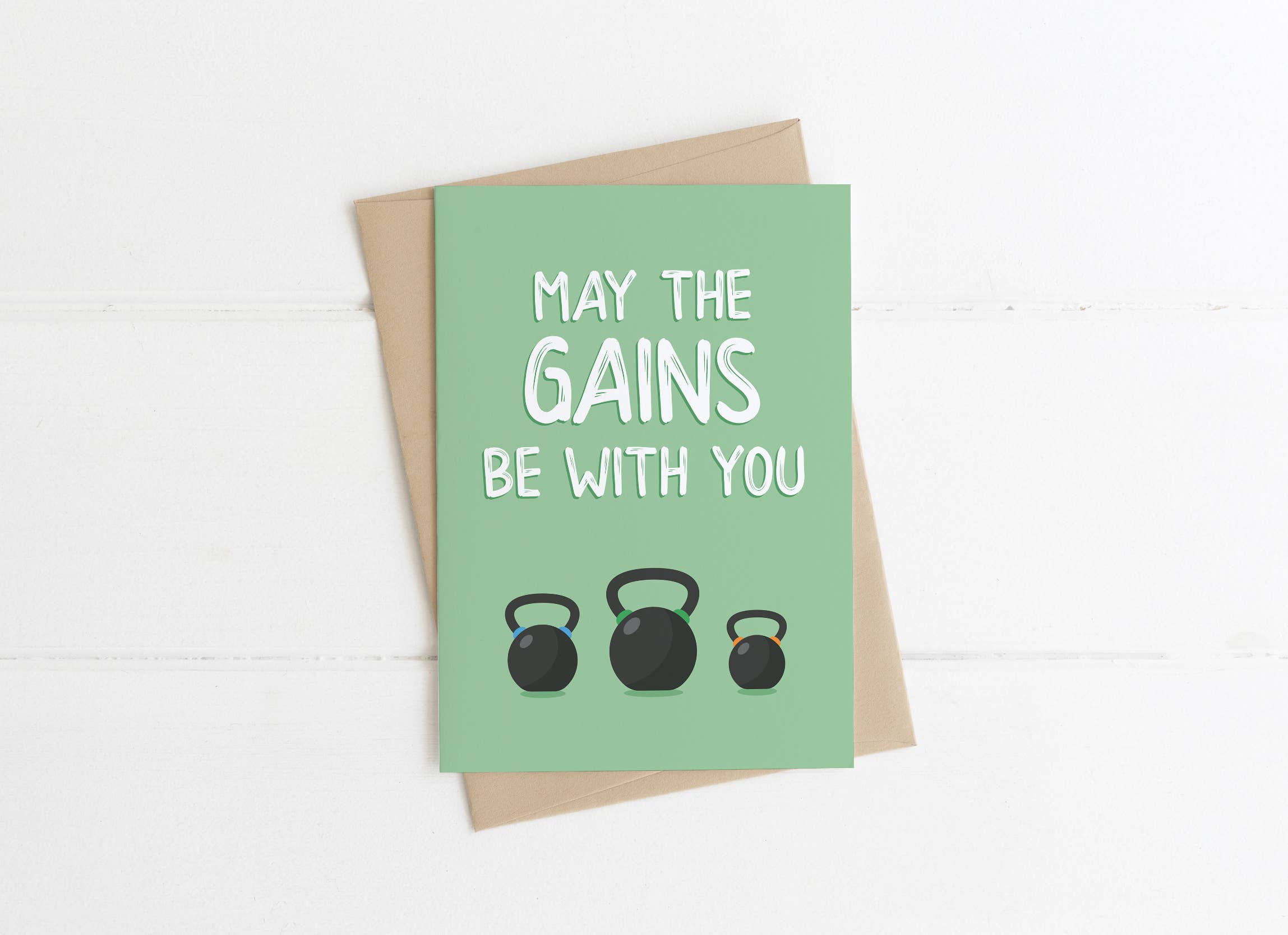 Chantilly Designs – wholesale Everyday greeting card – May The Gains Be With You card0
