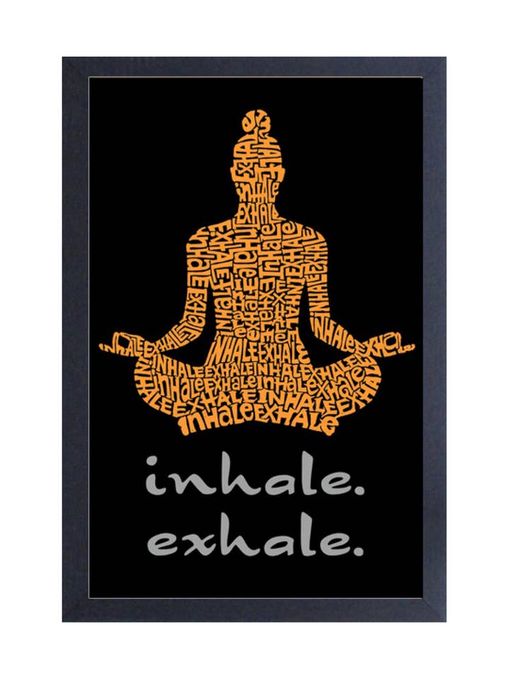 Inhale. Exhale Framed Print for wholesale by Pyramid America