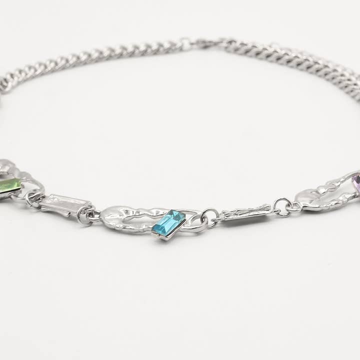 Collier Ras-du-Cou Gemme Till Death en Argent pour la vente par Heretic Nine