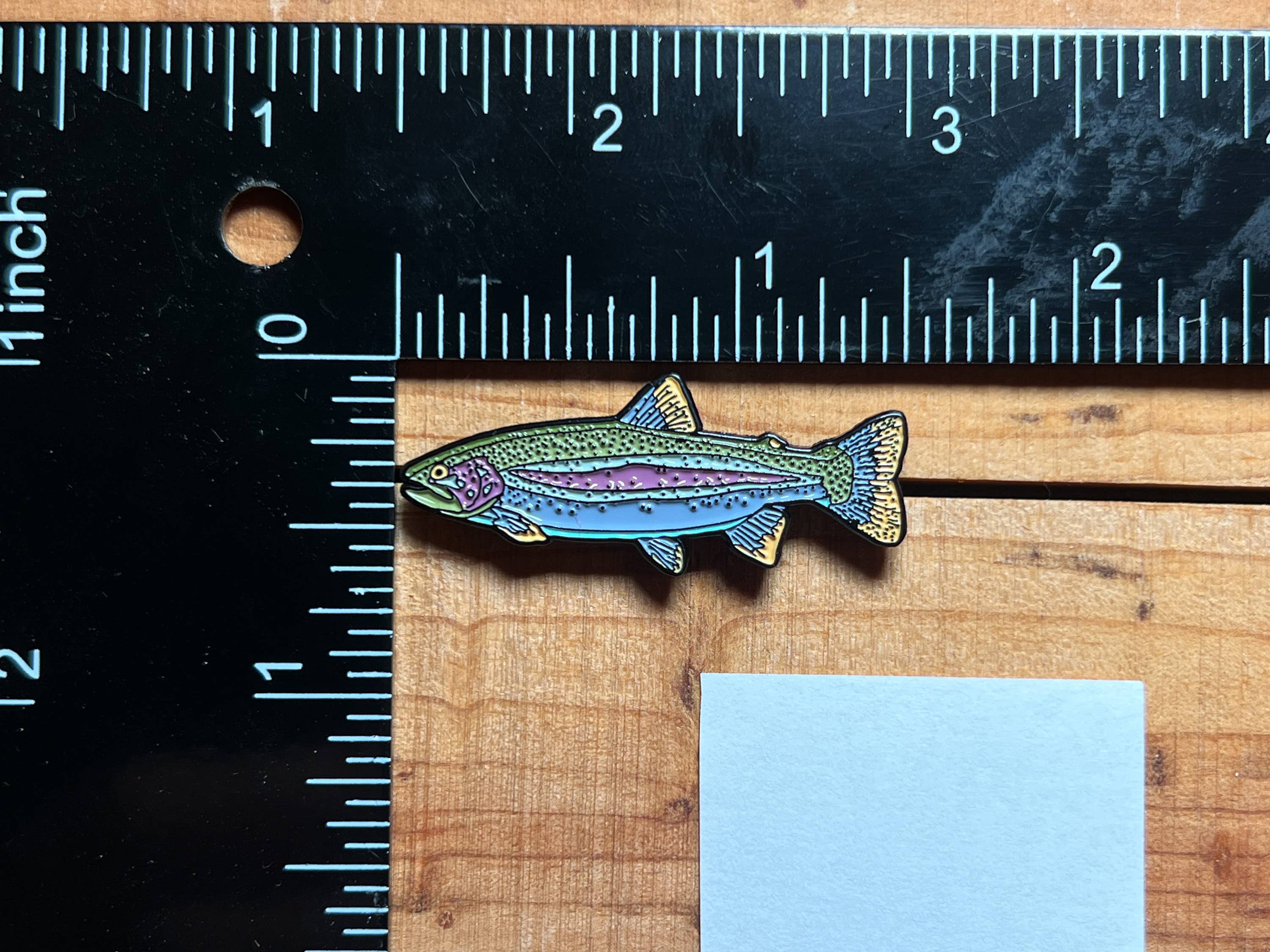 Antler & Fin - Wholesale Lapel Pin/Button - Rainbow Trout Enamel Pin6