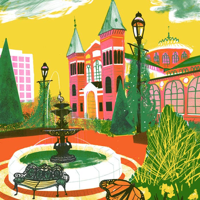 The Culture Curious - Wholesale Postcard - Mary Livingston Ripley Garden and Smithsonian Postcard1