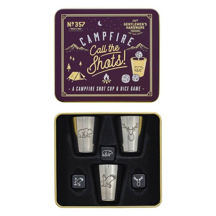 Gentlemen's Hardware Campfire Call The Shots Game for wholesale by Designworks Collective