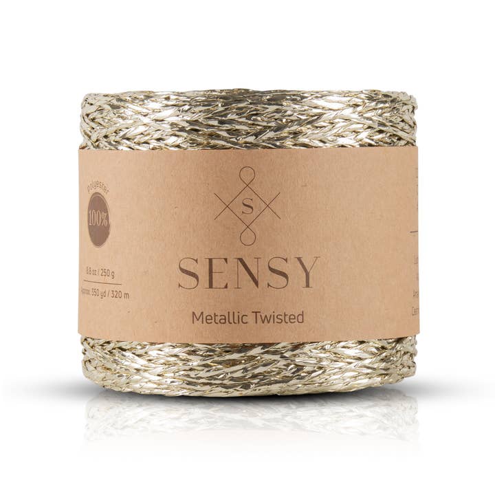 Sensy - Vendita all'ingrosso Lana - Filato ritorto metallico Sensy Premium, 100% poliestere, 350 m15