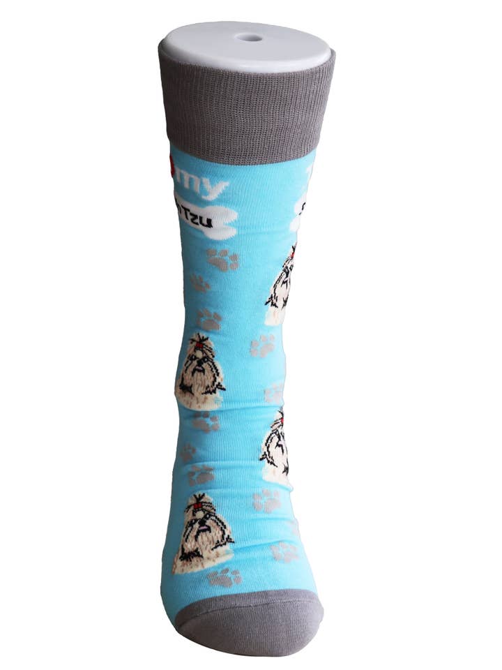 SoXcellent - Wholesale Socks - Unisex - I Love Dogs Shih Tzu Unisex Funny Socks4