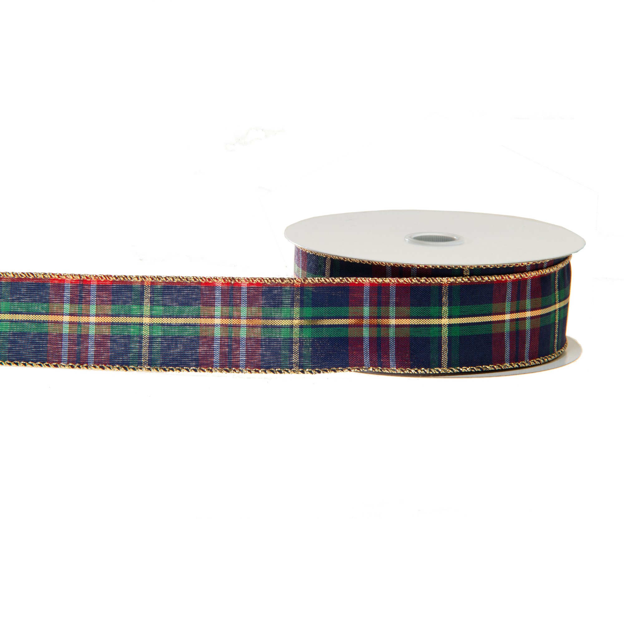 Jacobson - Wholesale Ribbon - Gift Wrapping - #9 Munro Plaid Ribbon - Wired Edge0