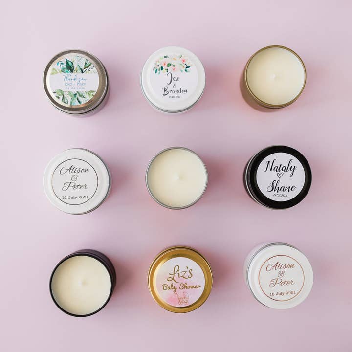 RISEthecandlestudio – wholesale Travel candles – Custom Designed Candle Favours