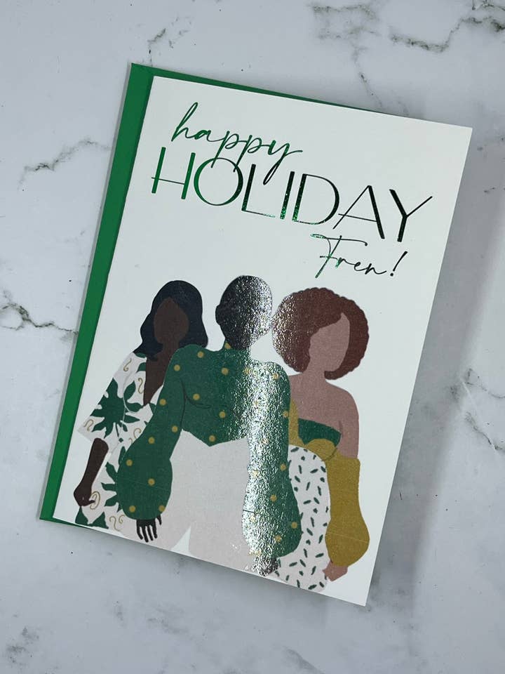 Holiday Fren card for wholesale by D. Johnson & Co Greetings
