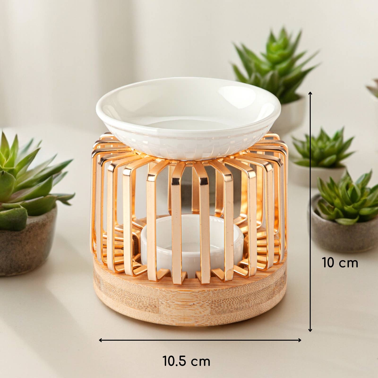 Zen'Arôme – Engroshandel Lyseholder – Moderne duftbrænder i metal, keramik og bambus Aero4