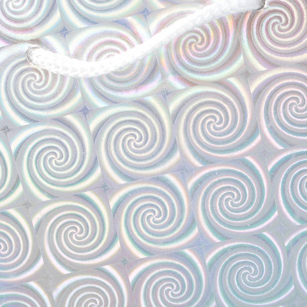 Inca UK - Wholesale Gift Bag - 34x10x9cm. Silver Holographic Bottle Bag2