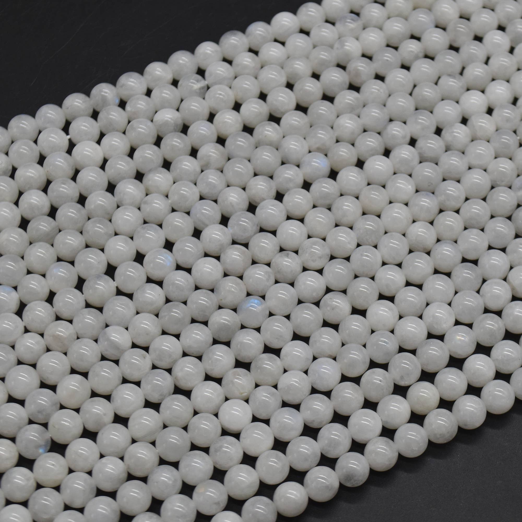 Oriental Direct Craft Supplies - Wholesale Beads - Grade A Natural Rainbow Moonstone Round Beads3