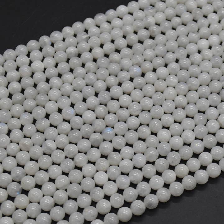 Oriental Direct Craft Supplies - Wholesale Beads - Grade A Natural Rainbow Moonstone Round Beads3