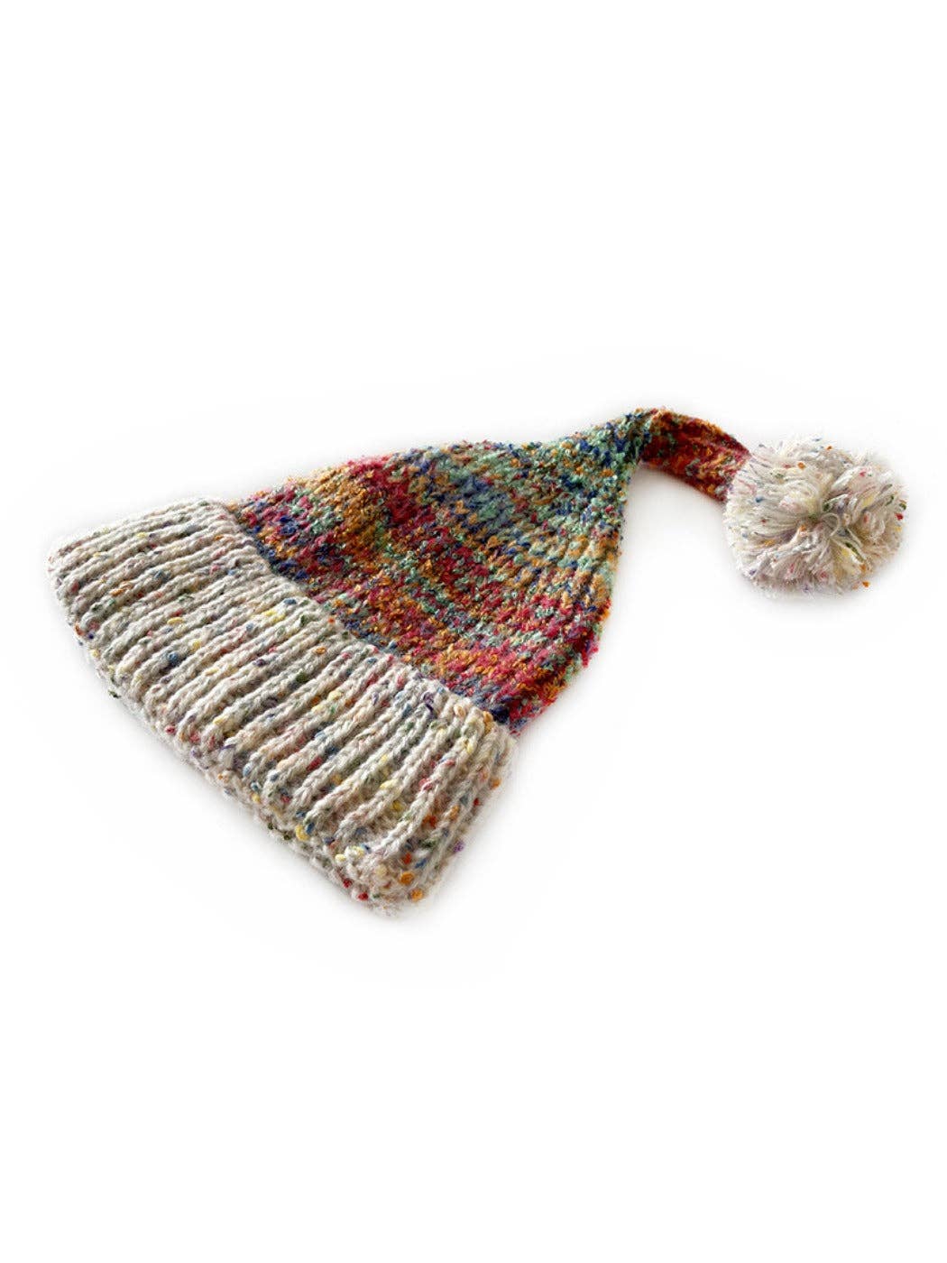 Funkyrel® Atzbranding Limited - Venta al por mayor Gorro de lana - Mujer - Haila - Gorro de Punto Vintage Colorido y Cálido con Borla0