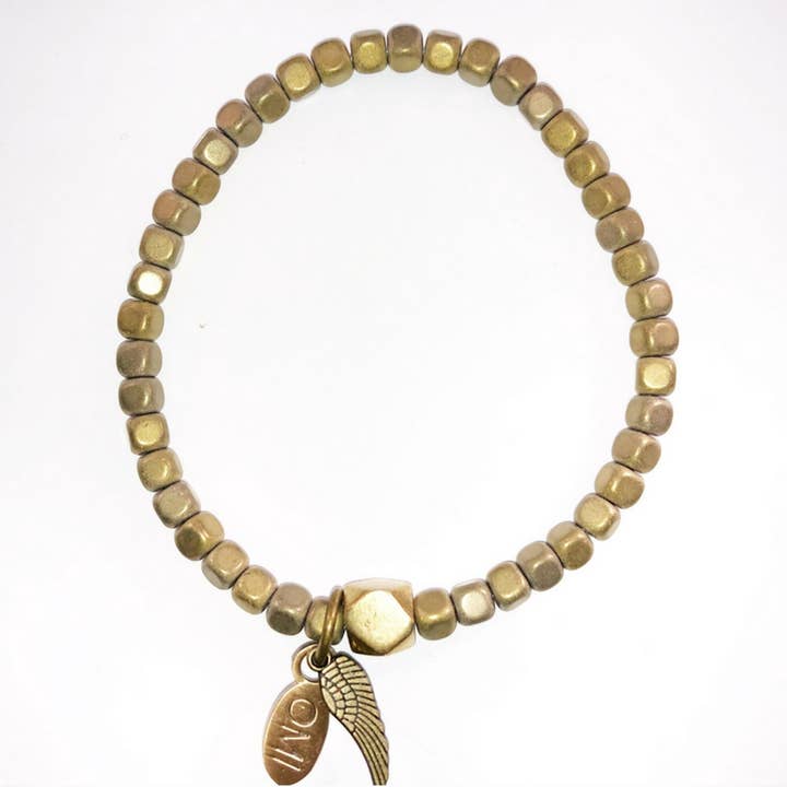 Carrés en hématite dorée, 2 mm pour la vente par omibeads