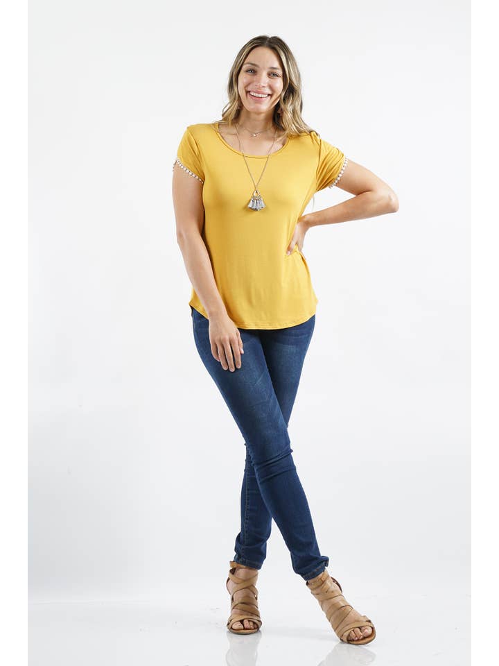 42POPS - Vente Tunique – femme - ...._ SI-14660 Haut grande taille avec détail pompon6