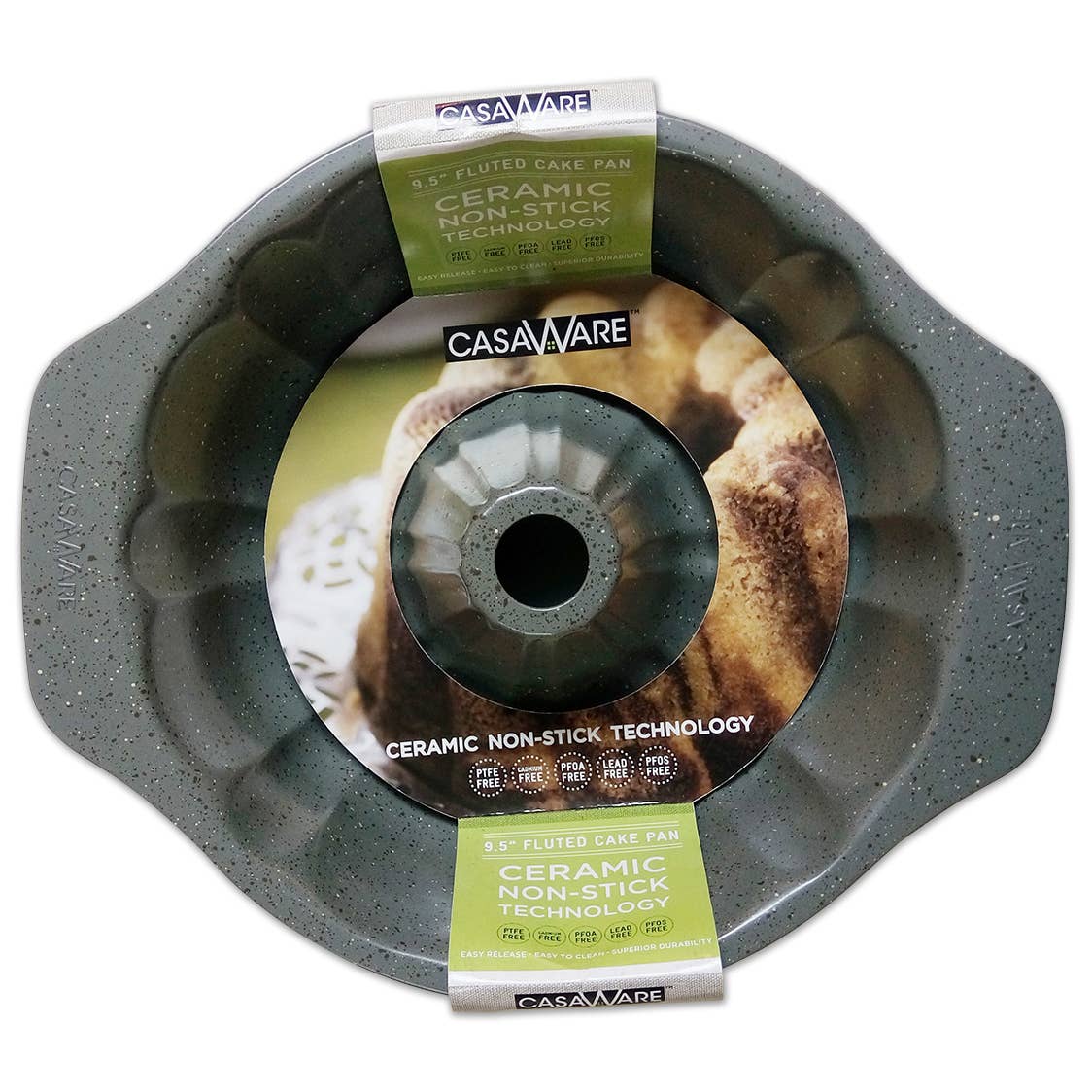  casaWare Mini Muffin Pan 24 Cup Ceramic Coated Non-Stick  (Silver Granite): Home & Kitchen