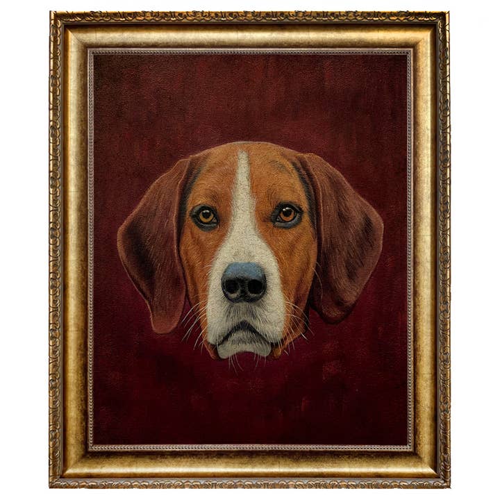 Madison Bay Co. - Historical Home Decor Reproductions - Wholesale Art Print - Fox Hound Vintage Portrait Painting Print on Canvas Wall Art20