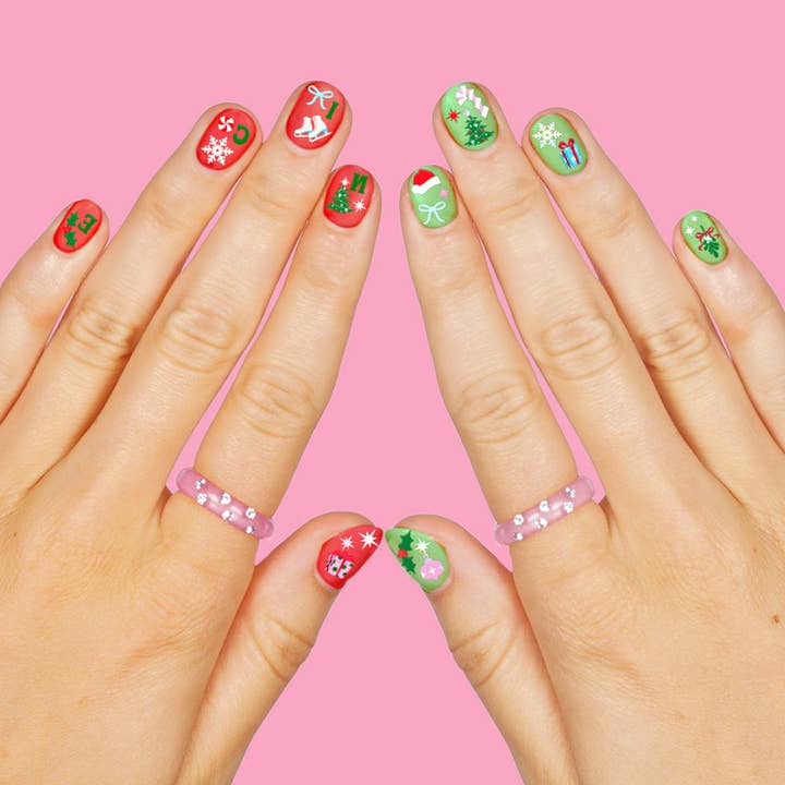 xo, Fetti - Wholesale Nail Art/Decal - Santa Baby Nail Stickers - 744 adhesive, Christmas Xmas4