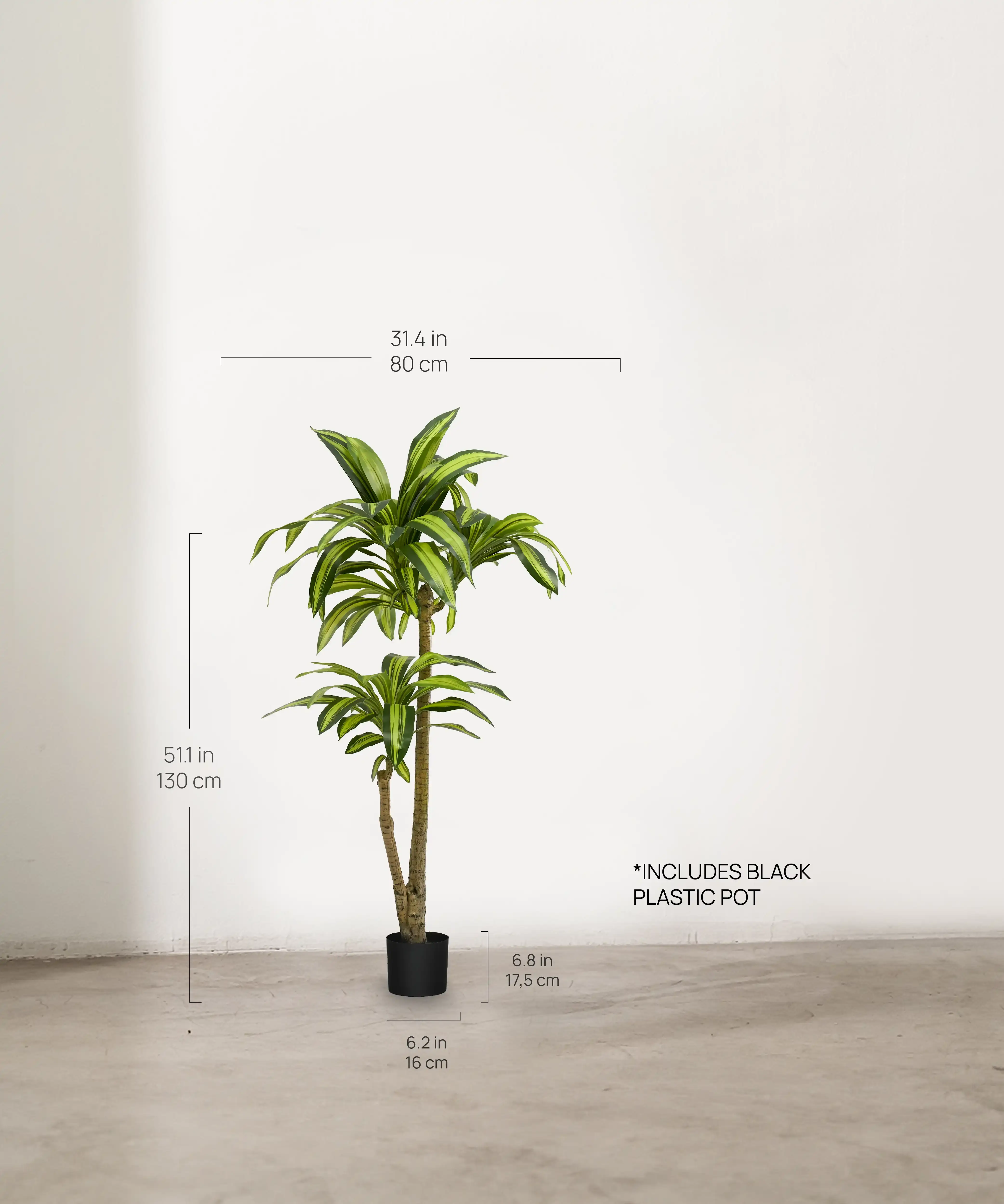 Maia Shop: No Duties for the US - Vente Plantes artificielles - Dracaena artificiel de 4,5'3