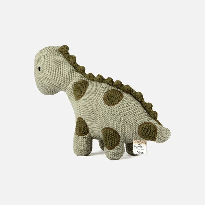 Bambini – wholesale Fyllda/plyschleksaker - Barn och baby – Gosedjur|Handgjord bomullsstickad mjuk DINO djurleksak6