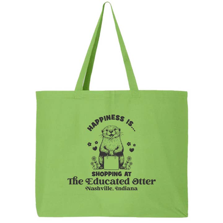 PERSONALIZADO - Bolsa Verde Lima de Felicidad de Nutria Educada para venta al por mayor de Suzy Swede