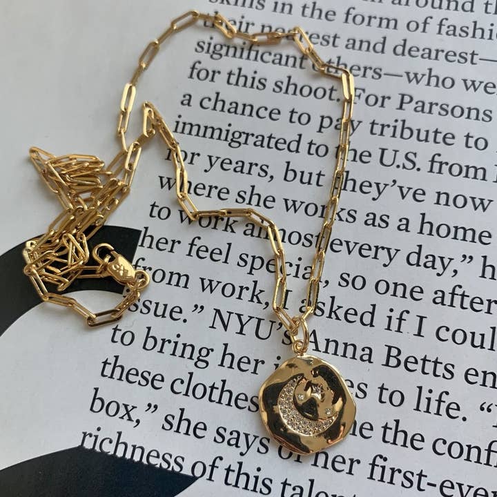 MOON AND STAR NECKLACE for wholesale by FALA