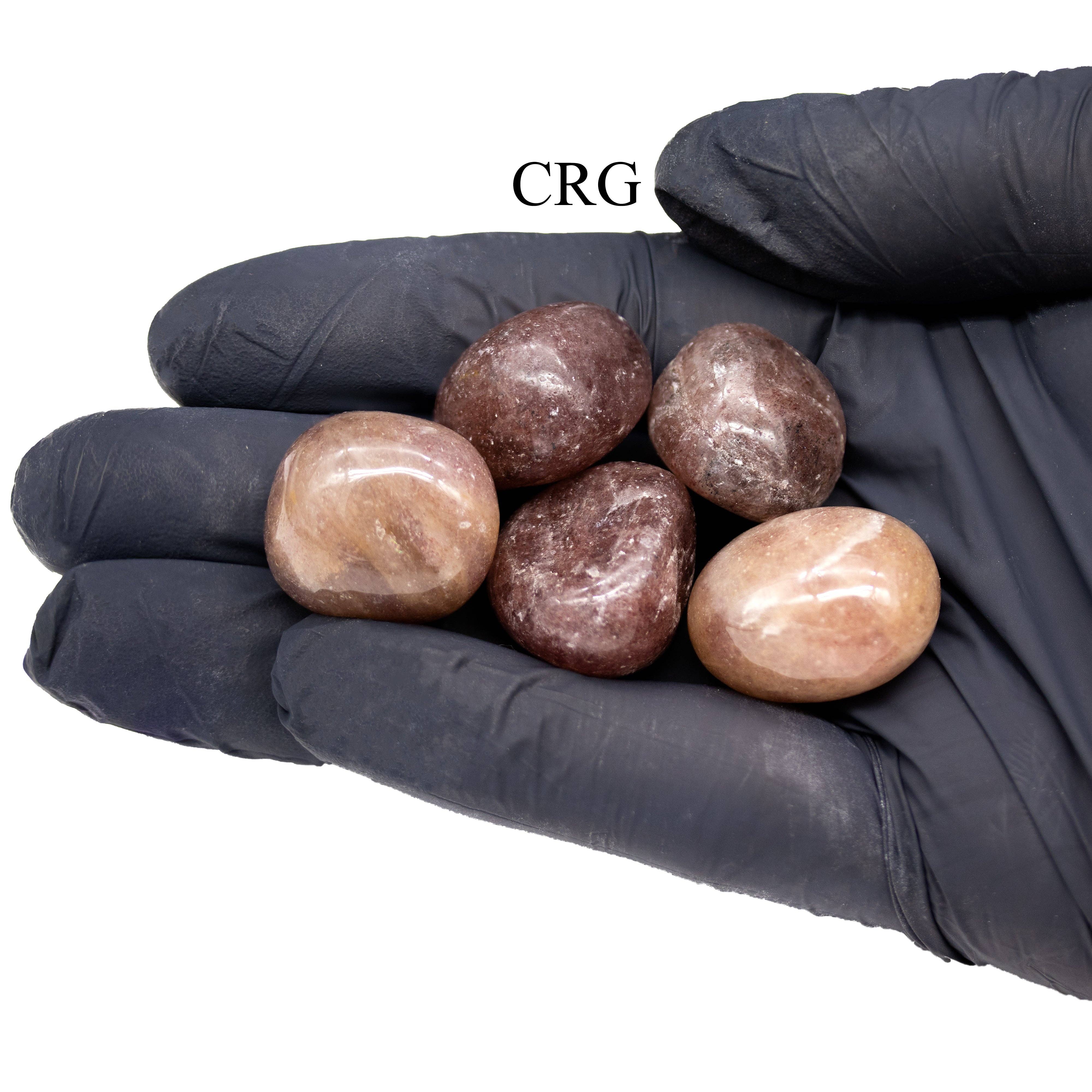 Crystal River Gems LLC – wholesale Spiritual stone/crystal – 1 LB. LOT - Strawberry Quartz Tumbled Stones1