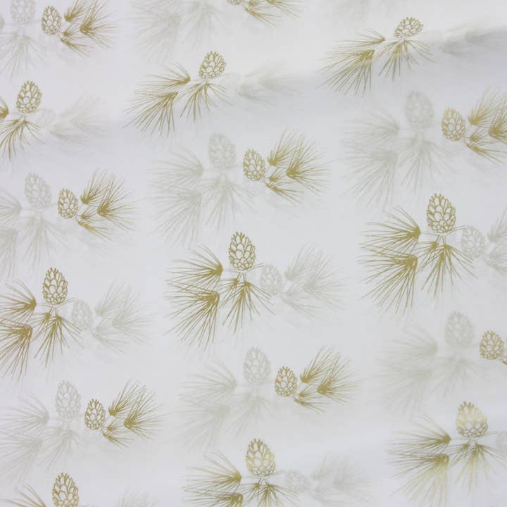 Emartbuy - Wholesale Tissue Paper - Gold and White Tissue Paper - Pack of 243