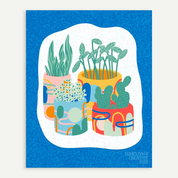 Plants Print for wholesale by Hard Pass Creative