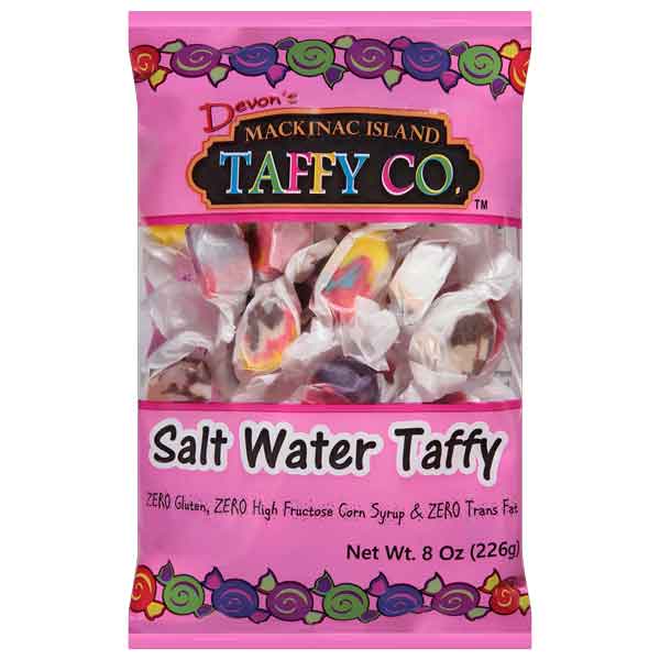 Hudson Meat Company - Wholesale Taffy - TAFFY SALT WATER ASSORTED - DEVONS MAC ISLD