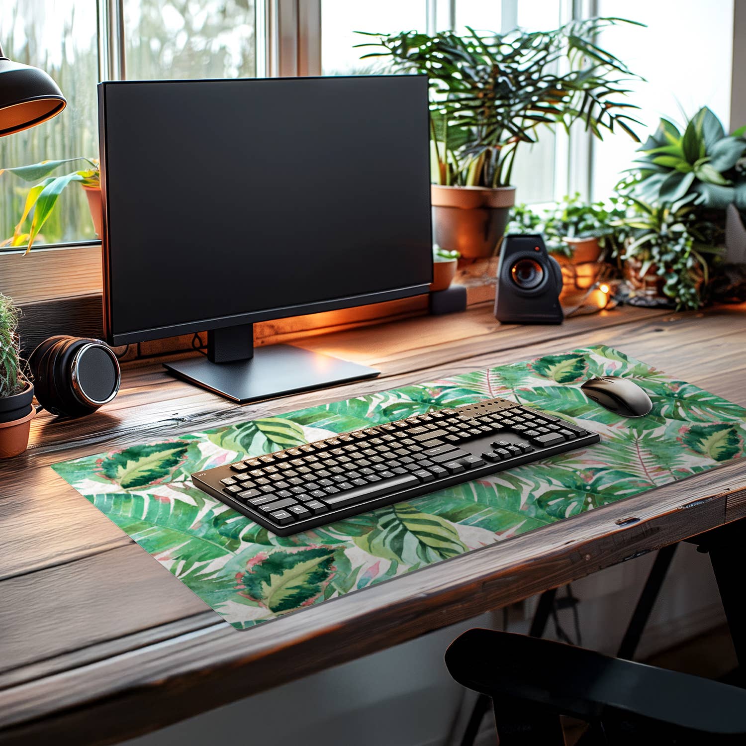 CounterArt/Highland Home/Thirstystone - Wholesale Desk Pad - Large Waterproof Desk Protector-Jungle 32” x 16"  4