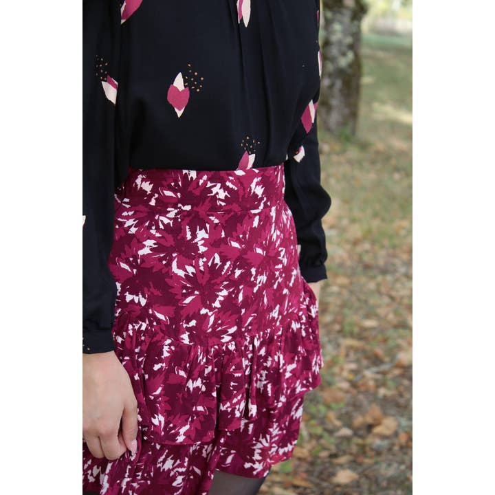 Eglantine et Zoé - Wholesale Fabric - Fago Black Liquorice Viscose Twill Fabric11