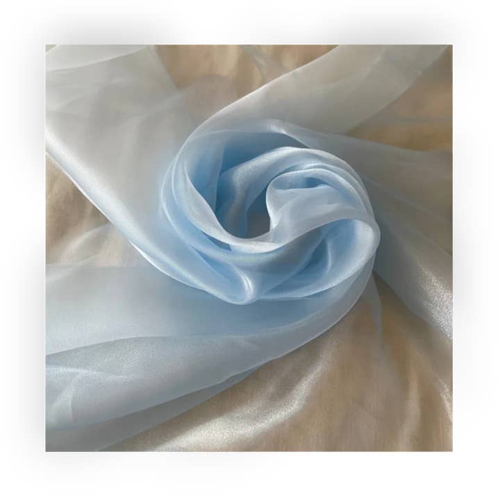 Organza Sky Blue for wholesale by City Fabrics