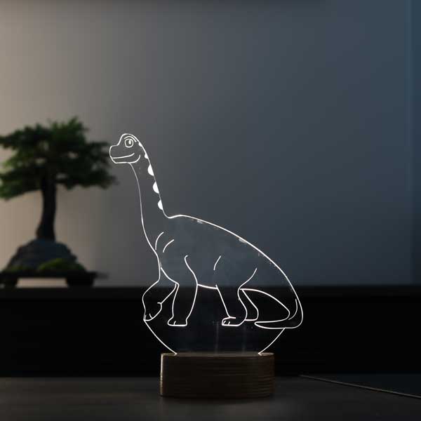 STUDIO BYLAMP – wholesale Nattlampa – Dinosaur Led Night Light | Träbatteri & USB-kabel