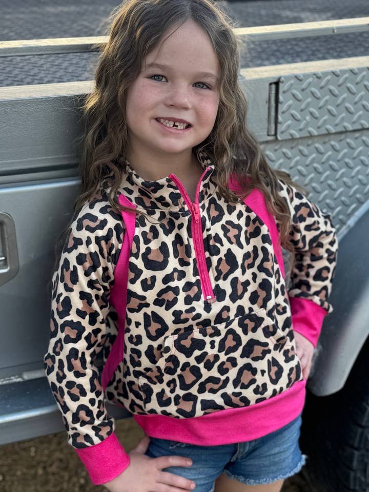 Mini Hotshot Cowgirl Trui - ROZE voor wholesale door Sterling Kreek