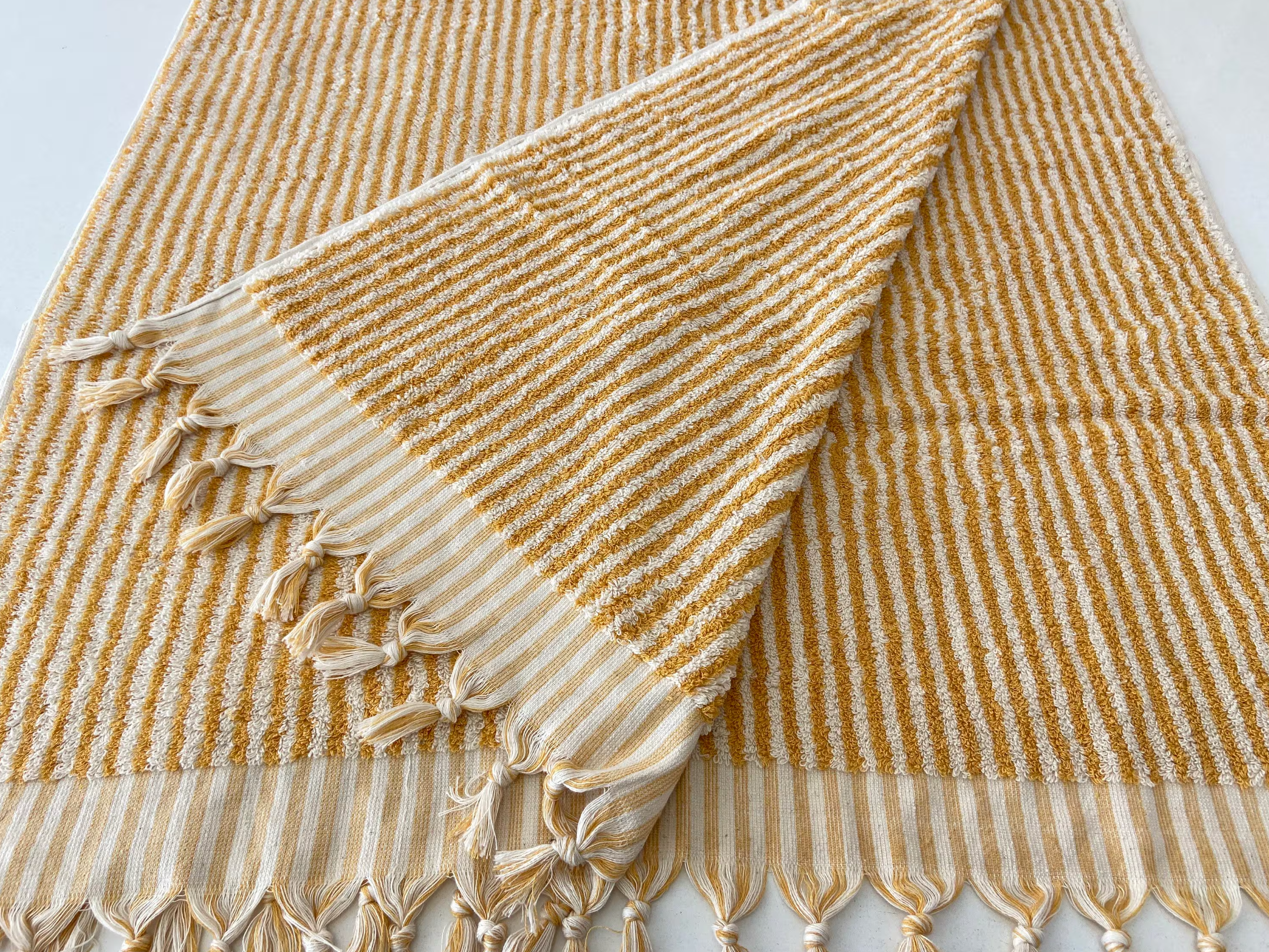 YURTLUS - Venta al por mayor Toallas de baño - Toalla de baño 36 x 70, toalla de playa, toalla suave y gruesa, toalla de baño 36 x 70, toalla de playa, toalla suave y gruesa, orgánica, rayas de baño, amarillas8