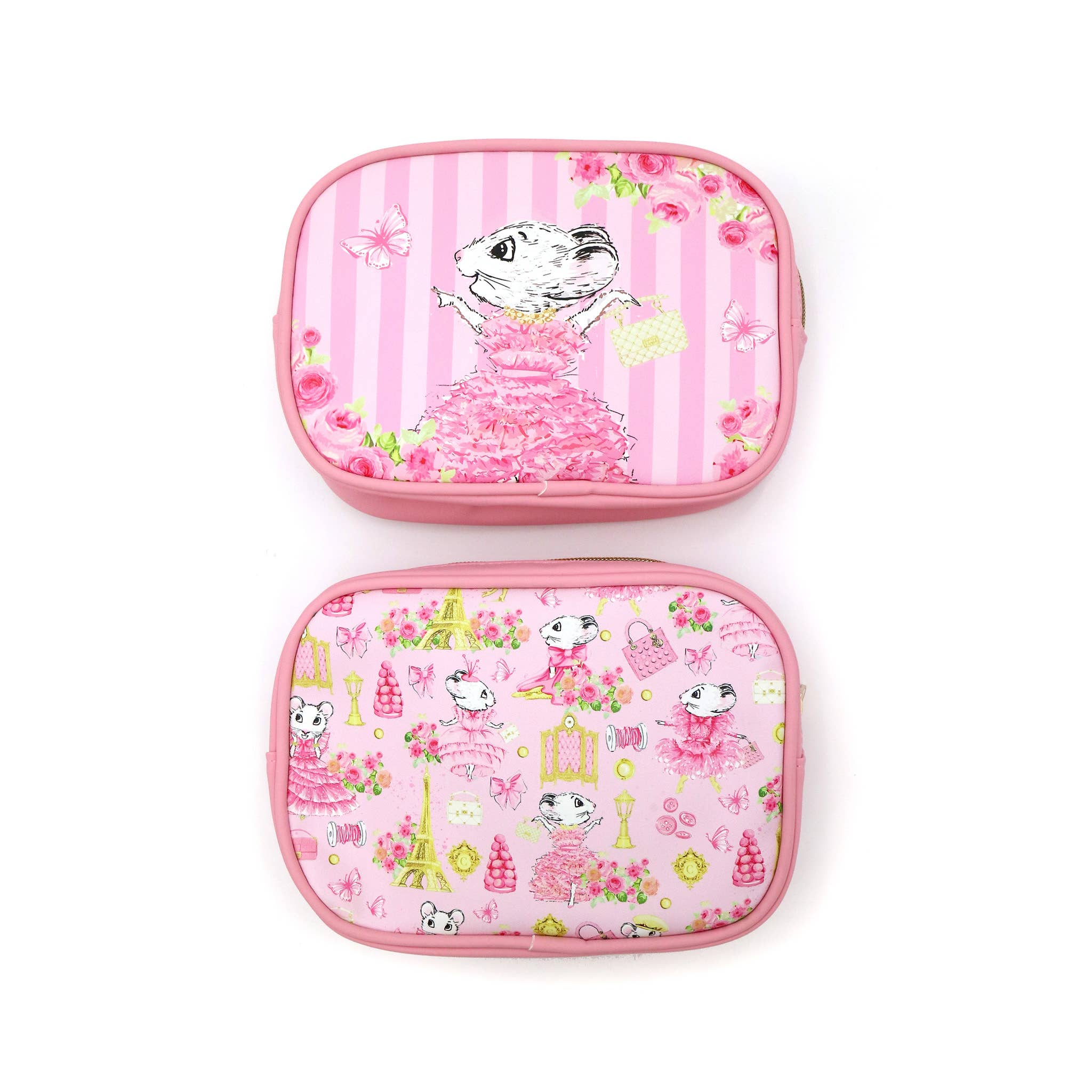 Pink Poppy USA - Vente Trousses de maquillage/cosmétique - Claris la souris la plus chic de Paris Trousse de maquillage | Lot de 20