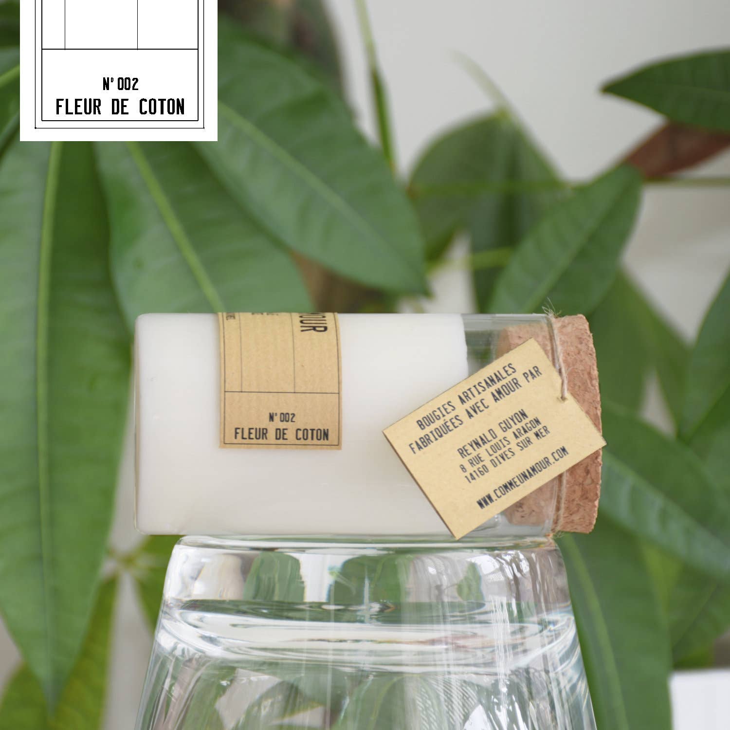 Comme Un Amour - Wholesale Jar/Filled Candle - Cotton Flower Scented Eco Responsible Candle2