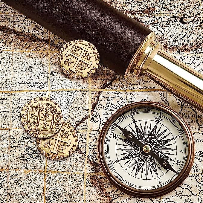 Leib Games – Großhandel Brettspiele – Piratenmünzen aus Metall für Brettspiele, 36 Stück — Größen M, L, XL5