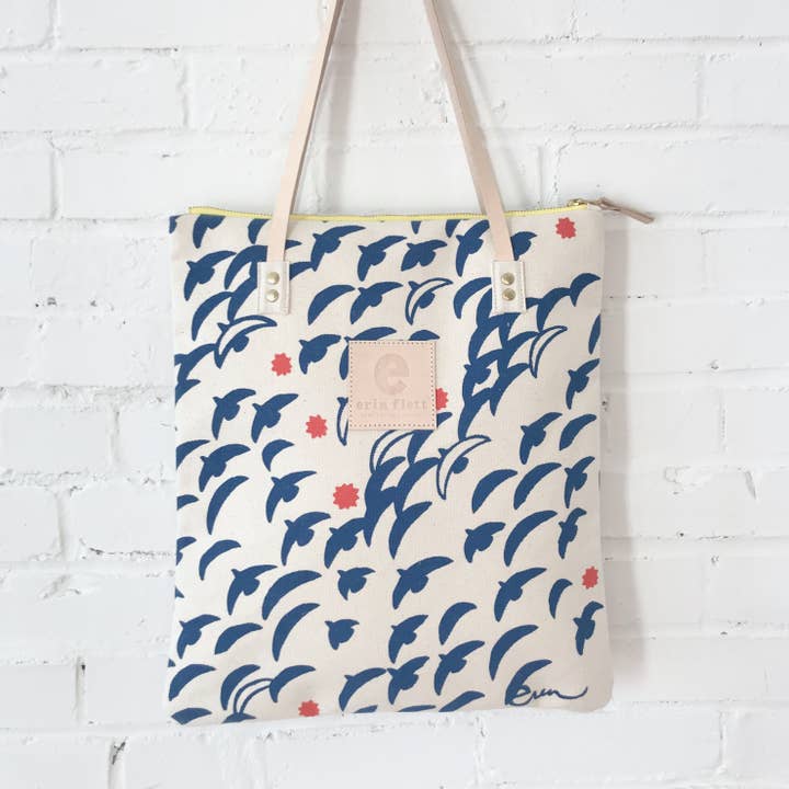 Royal Flight Mod Tote for wholesale by Erin Flett