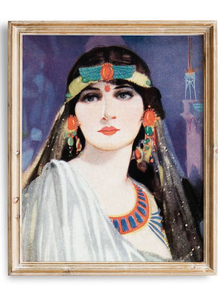 Bohemiskt kvinnoporträtt, Zen Meditation väggtryck för wholesale av Knot & Soul