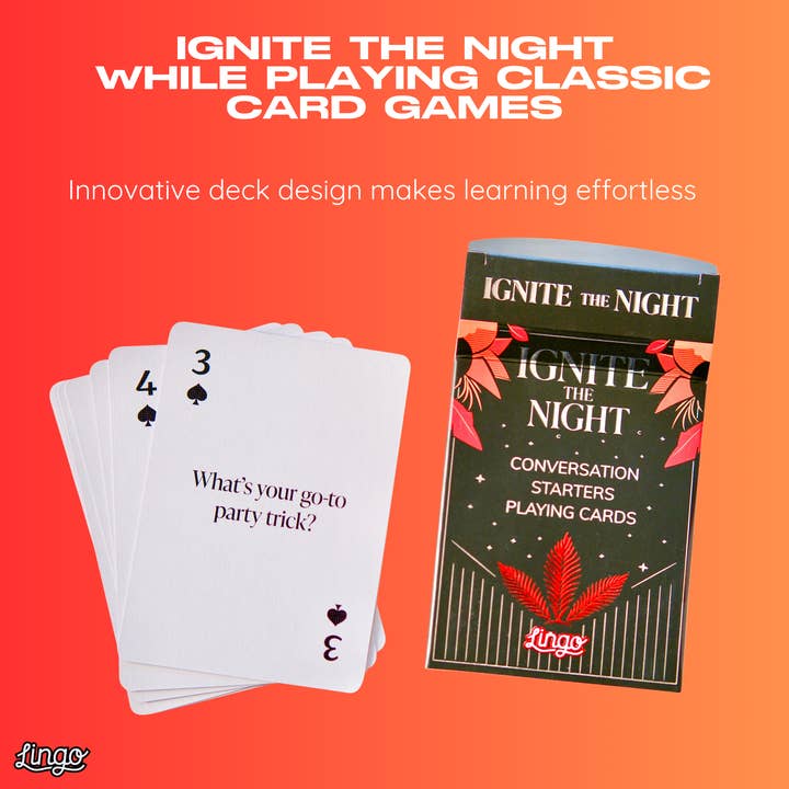 Lingo Playing Cards - Wholesale Card game - Ignite The Night Lingo Playing Cards4