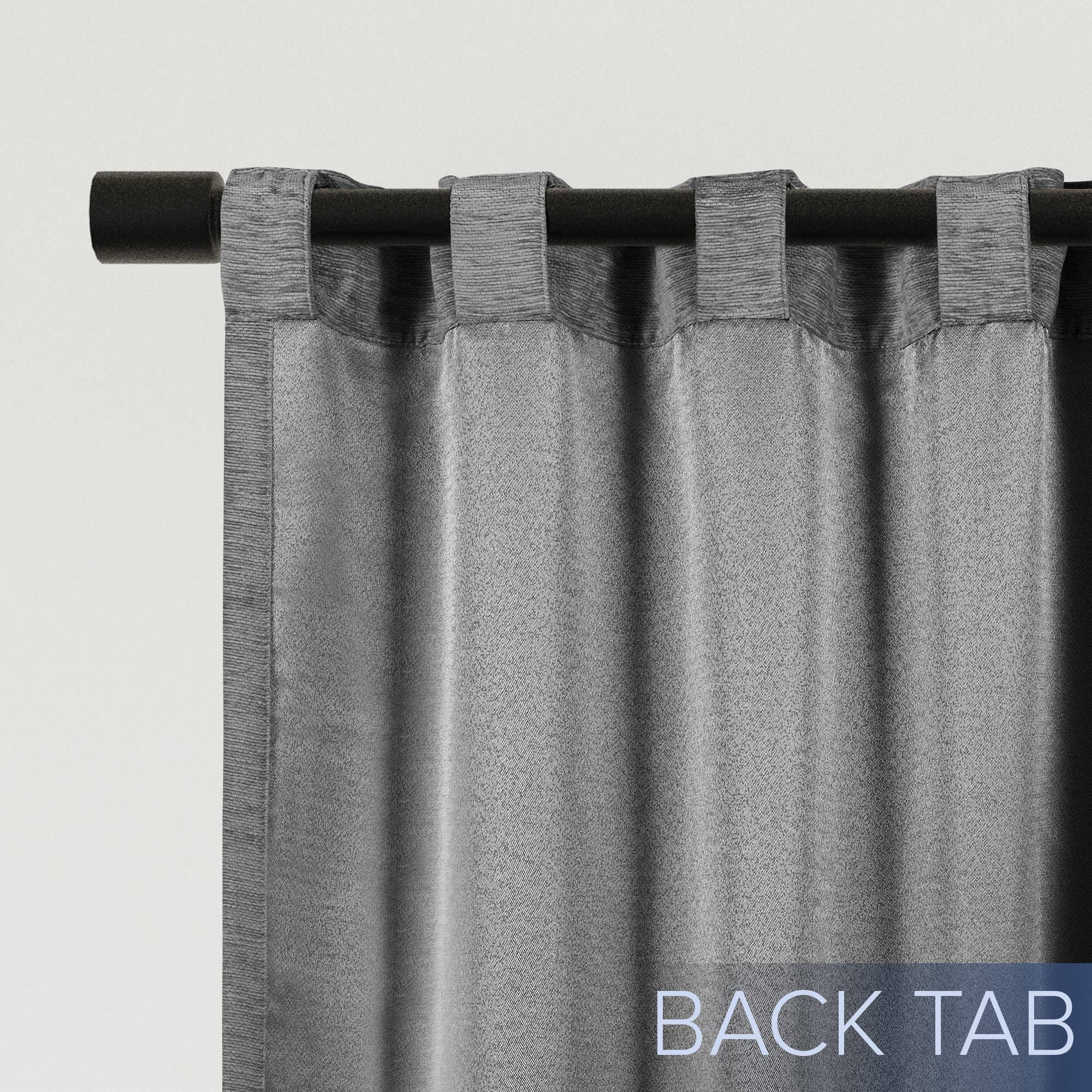 Awesome Home - Wholesale Curtain - Chenille Room Darkening Back Tab Curtain, 1 Panel, 52"x96"2